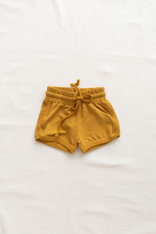 Fin & Vince Terry Trackies (Shorts) - Goldenrod-Barn Chic Boutique