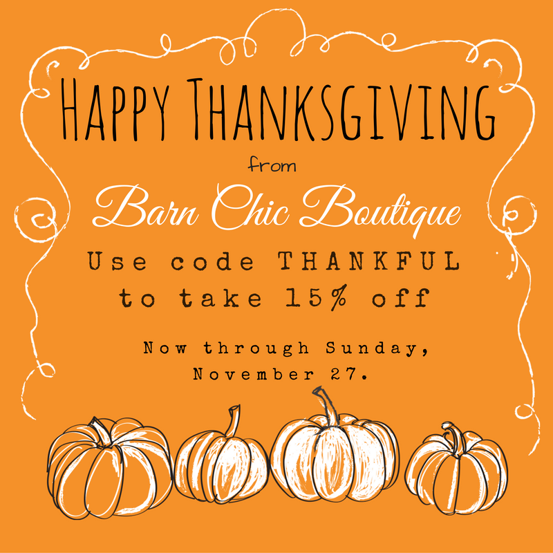 Thanksgiving Sale-Barn Chic Boutique
