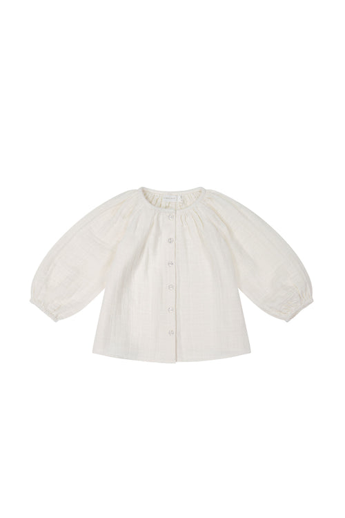 Jamie Kay Muslin Heather Blouse | Egret-Barn Chic Boutique