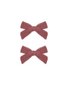 Rylee + Cru Bow W.Clip, Set Of 2 | Raspberry-Barn Chic Boutique