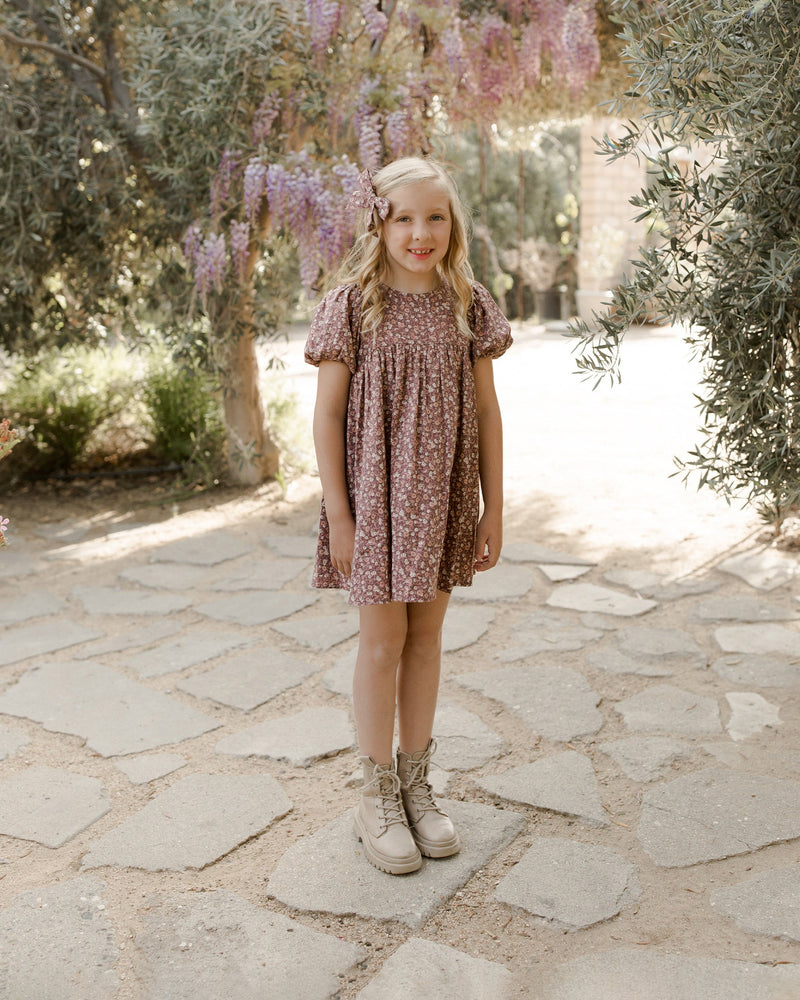 Rylee + Cru Marley Dress | Plum Floral-Barn Chic Boutique