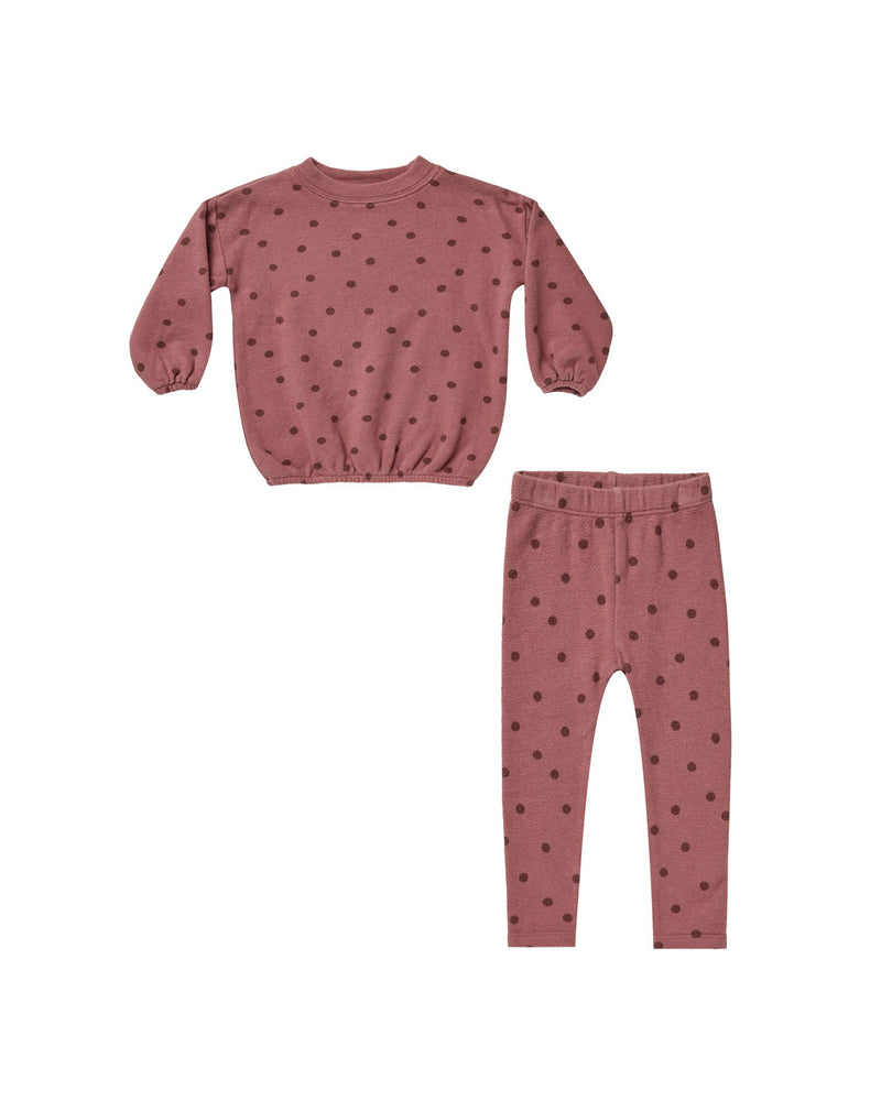 Rylee + Cru Spongey Knit Set | Polka Dot-Barn Chic Boutique
