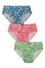 Frugi Polly Printed Briefs 3 Pack | Mini Bloom Multi-Barn Chic Boutique