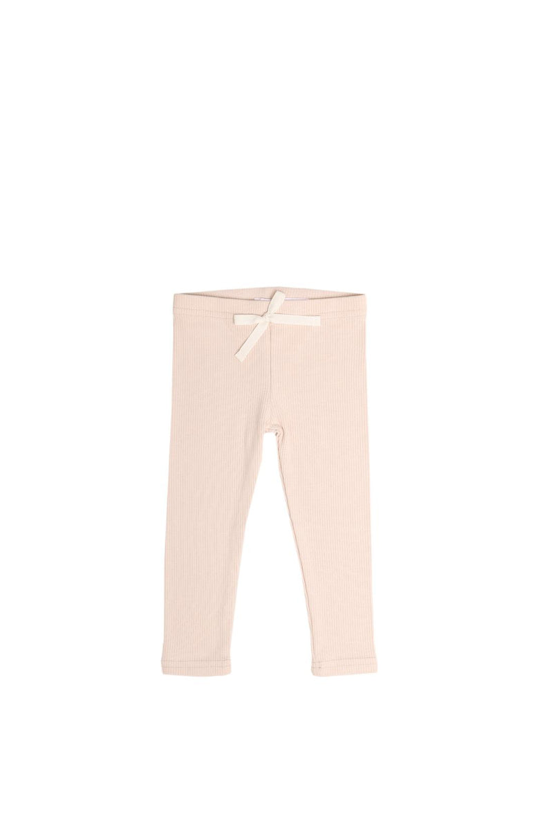 Pink Floral Rib Jersey Leggings (3mths-7yrs)
