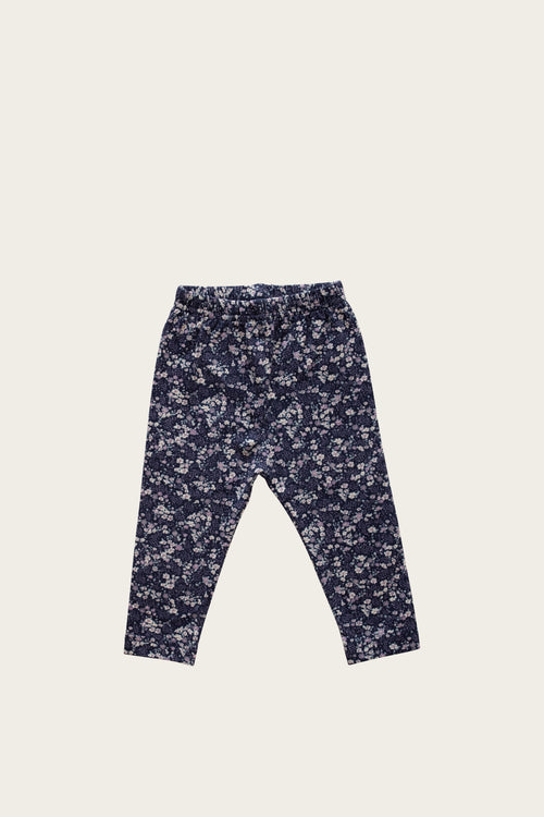 Jamie Kay Organic Cotton Legging | Blueberry Floral-Barn Chic Boutique