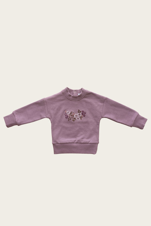 Jamie Kay Perry Embroidery Sweatshirt | Foxglove-Barn Chic Boutique
