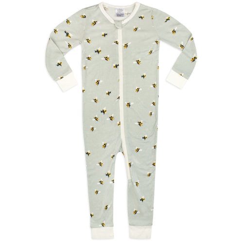 Milkbarn Kids Bamboo Zipper Pajama | Bumblebee-Barn Chic Boutique