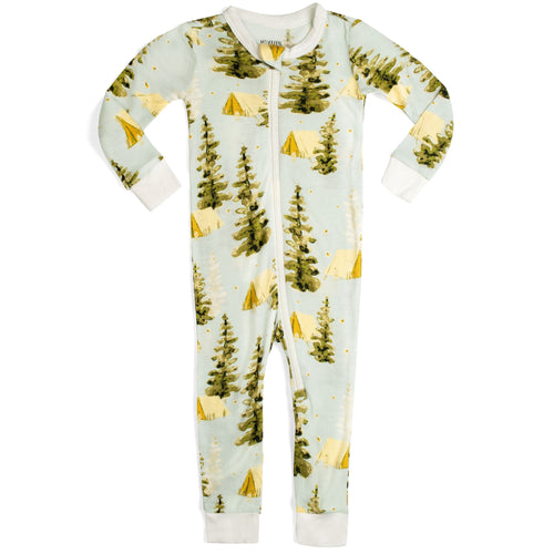 Milkbarn Kids Bamboo Zipper Pajama | Camping-Barn Chic Boutique