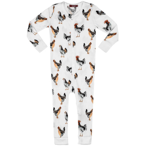 Milkbarn Kids Organic Cotton Zipper Pajama | Chicken-Barn Chic Boutique