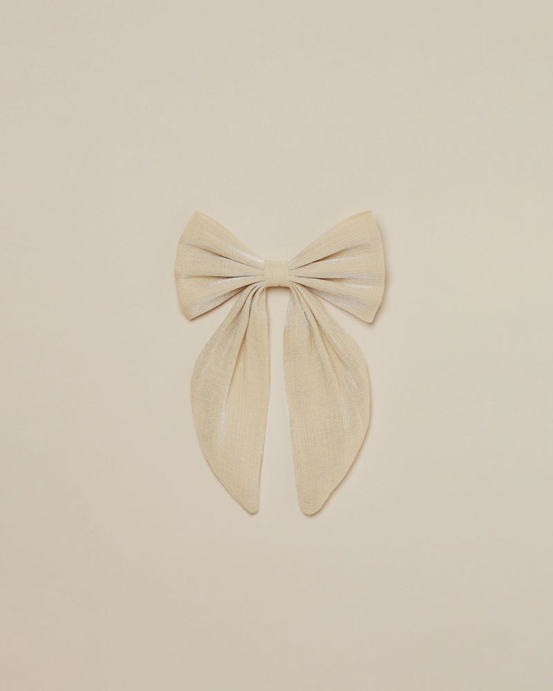 Noralee Oversized Bow | Metallic Champagne-Barn Chic Boutique
