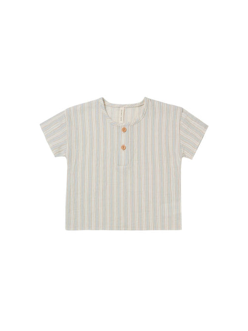 Quincy Mae Henry Top | Sky Stripe-Barn Chic Boutique