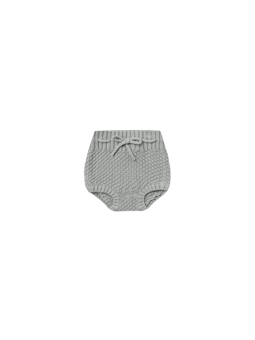 Quincy Mae Knit Tie Bloomers - Dusty Blue-Barn Chic Boutique