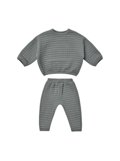 Quincy Mae Quilted Sweater + Pant Set | Dusk-Barn Chic Boutique