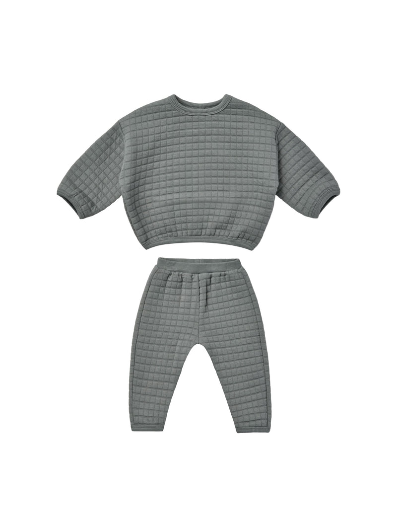 Quincy Mae Quilted Sweater + Pant Set | Dusk-Barn Chic Boutique