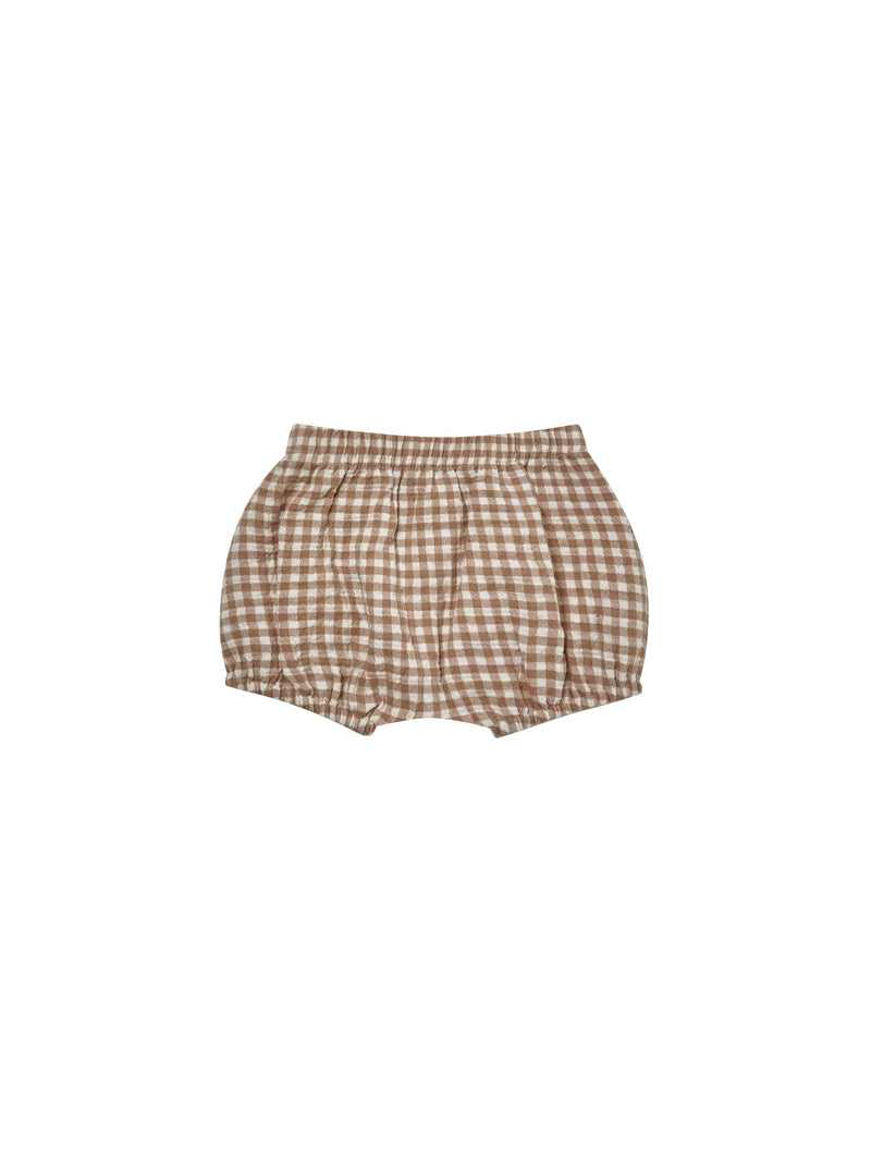 Quincy Mae Woven Bloomer | Cocoa Gingham-Barn Chic Boutique