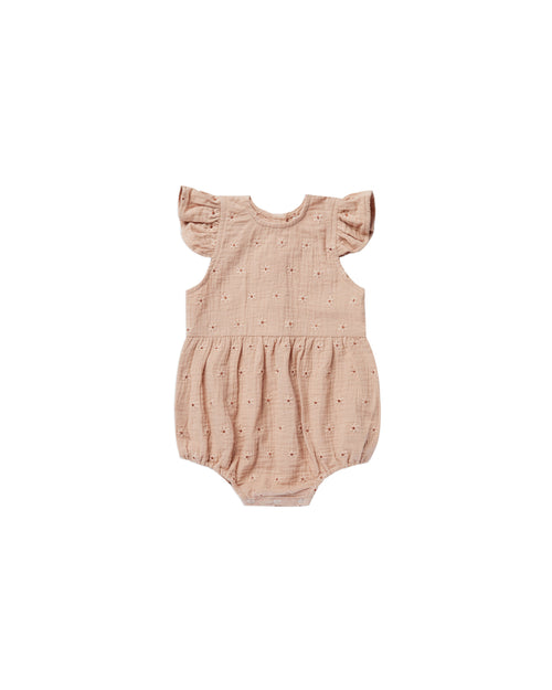 Rylee + Cru Amelia Romper | Daisy Embroidery-Barn Chic Boutique