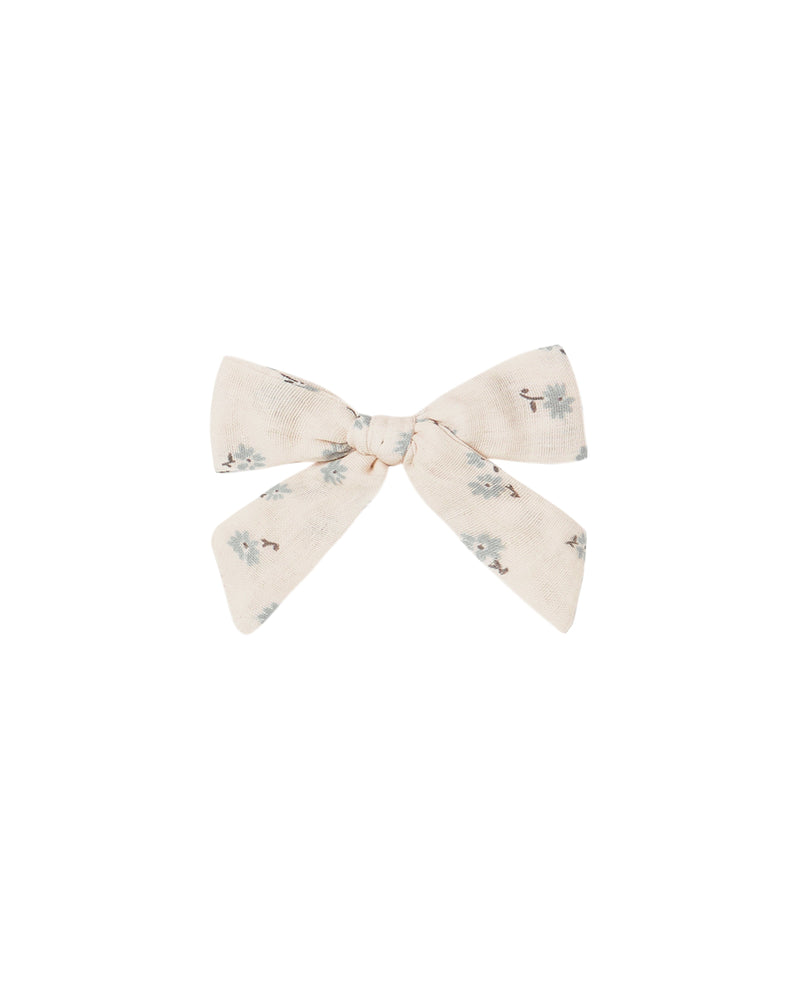 Rylee + Cru Girl Bow | Blue Ditsy-Barn Chic Boutique