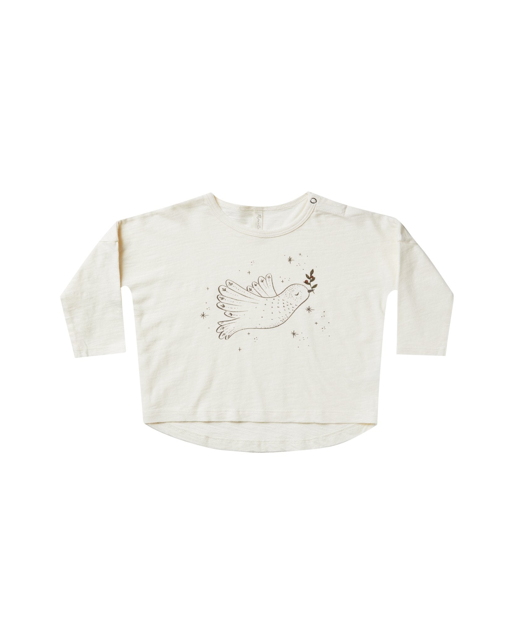 Rylee + Cru Longsleeve Tee | Dove | Barn Chic Boutique