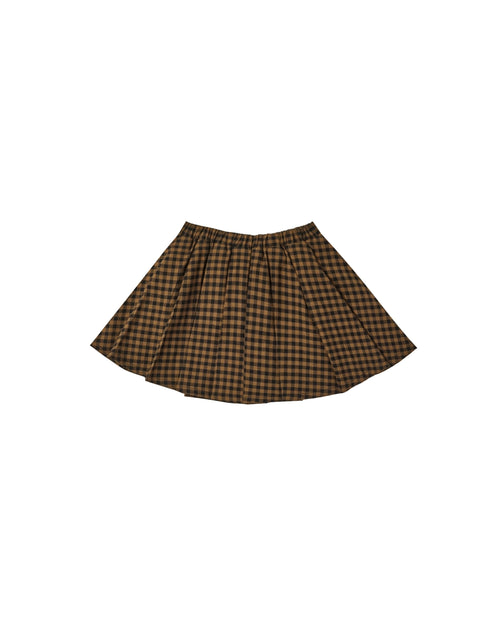 Rylee + Cru Pleated Mini Skirt | Chartreuse Plaid-Barn Chic Boutique