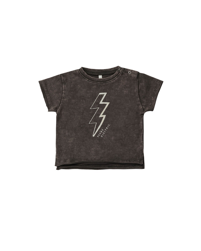 Rylee + Cru Raw Edge T-Shirt | You'Re Electric-Barn Chic Boutique