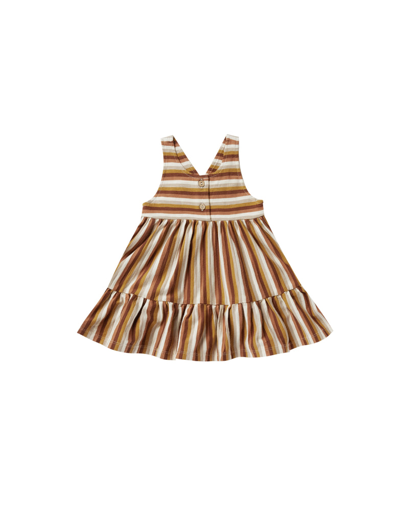 Rylee + Cru Ruby Swing Dress | Multi Stripe-Barn Chic Boutique