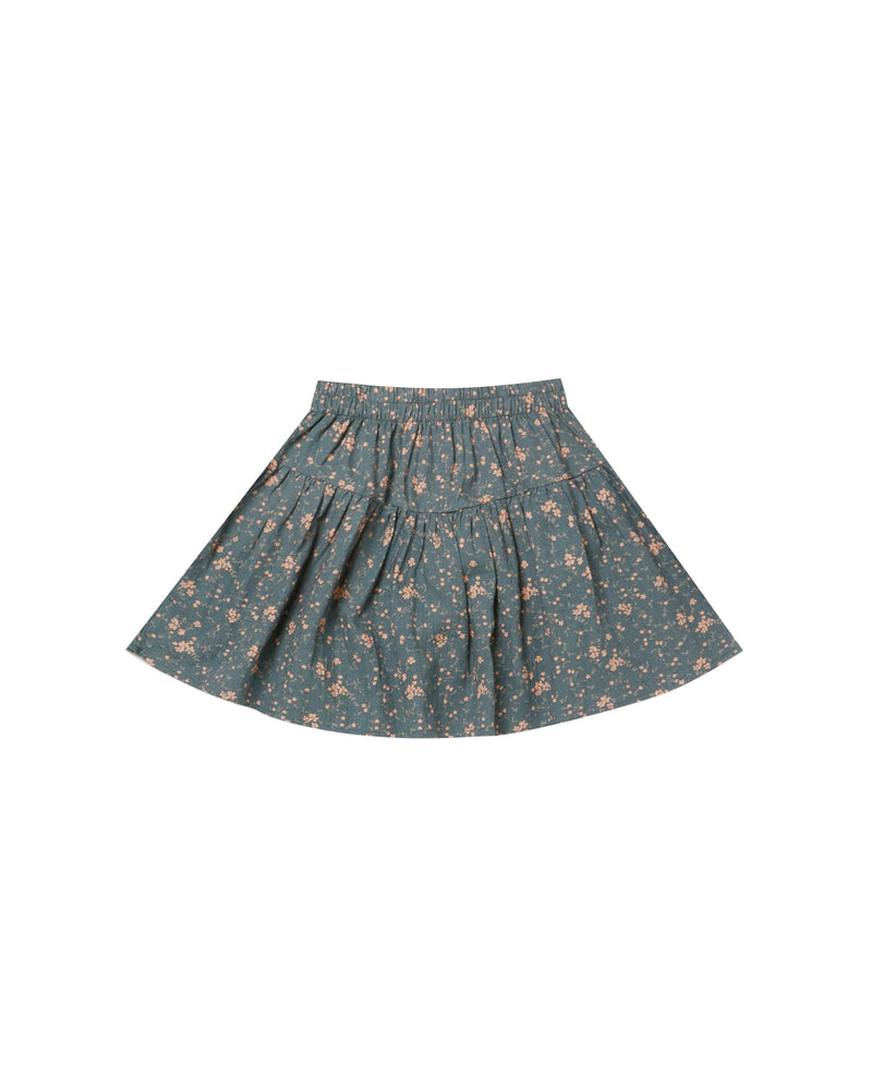 Rylee + Cru Sparrow Skirt | Dark Floral-Barn Chic Boutique