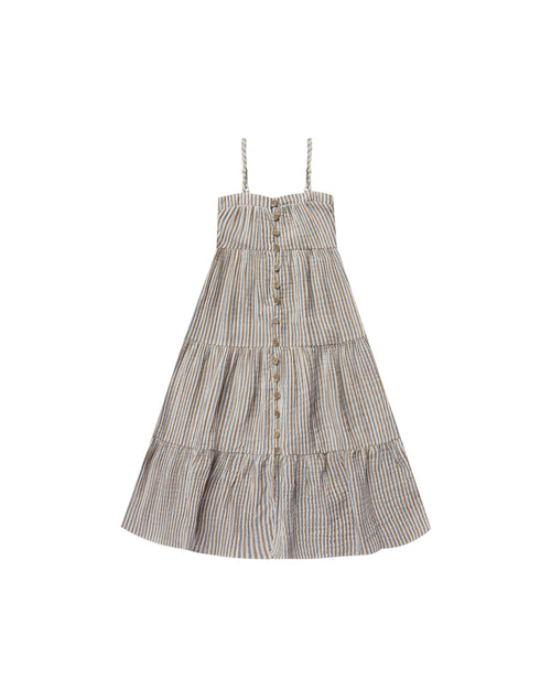 Rylee + Cru Tiered Maxi Dress | Nautical Stripe-Barn Chic Boutique