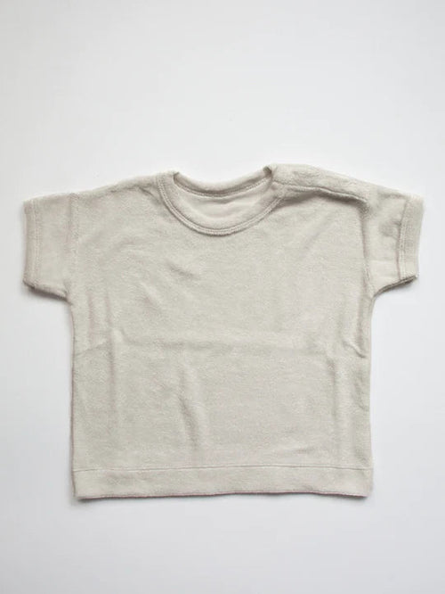 The Simple Folk The Terry Boxy Tee | Ecru-Barn Chic Boutique
