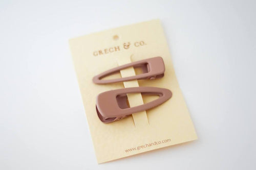 Grech & Co Matte Hair Clips (Set of 2) | Shell-Barn Chic Boutique