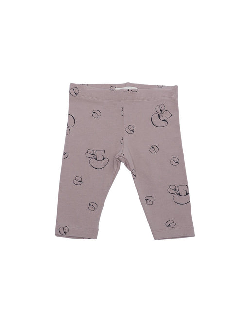 Greige The Bamboo Legging | Mushroom Print-Barn Chic Boutique