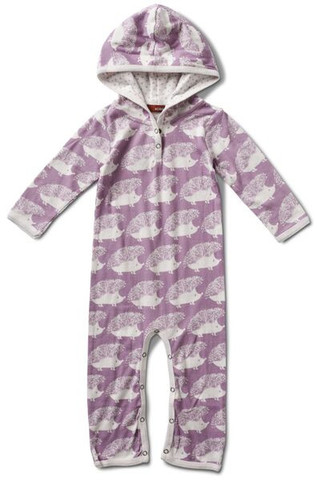 Big Lovey by MilkBarn Baby - 3 Layer Blanket  in Lavender Hedgehog