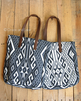 Logan and Lenora Petit Pouch - small waterproof bag in Ikat